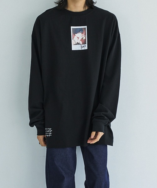 VACANCY（ヴァカンシー）の「【Bunjo×VACANCY】フォトイラストBIGロンTee（Tシャツ/カットソー・レディース・ホワイト/ブラック・FREE）」の22枚目の写真