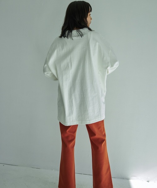 VACANCY（ヴァカンシー）の「【Bunjo×VACANCY】フォトイラストBIGロンTee（Tシャツ/カットソー・レディース・ホワイト/ブラック・FREE）」の10枚目の写真