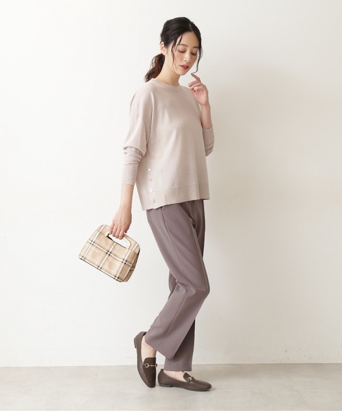 NATURAL BEAUTY BASIC(ナチュラルビューティーベーシック)の「オータムカラーニット クルーネック/0171270912(ニット/セーター・レディース・カーキ/ピンク/ブルー/ベージュ・MEDIUM)」の13枚目の写真