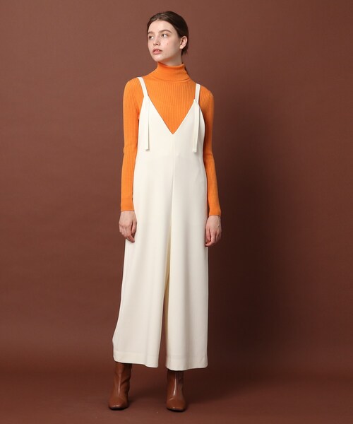 DRESSTERIOR（ドレステリア）の「◆【otonaMUSE11月号掲載】【洗える】キャミソールサロペット（サロペット/オーバーオール・レディース・ブラック/オフホワイト・38/36）」の5枚目の写真