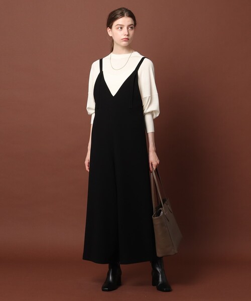 DRESSTERIOR（ドレステリア）の「◆【otonaMUSE11月号掲載】【洗える】キャミソールサロペット（サロペット/オーバーオール・レディース・ブラック/オフホワイト・38/36）」の12枚目の写真