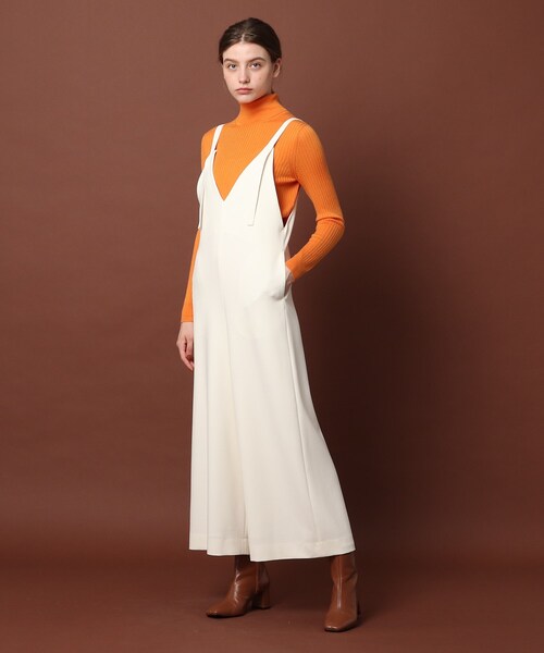 DRESSTERIOR（ドレステリア）の「◆【otonaMUSE11月号掲載】【洗える】キャミソールサロペット（サロペット/オーバーオール・レディース・ブラック/オフホワイト・38/36）」の6枚目の写真