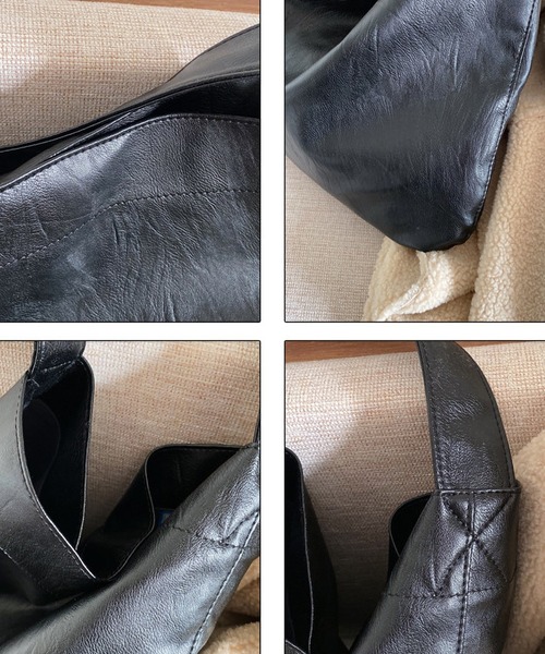 TABI PAL（タビパル）の「柔らかい　大容量　ショルダーバッグ（ショルダーバッグ・レディース・ブラック/グレー/ブラウン/ワインレッド・FREE）」の6枚目の写真