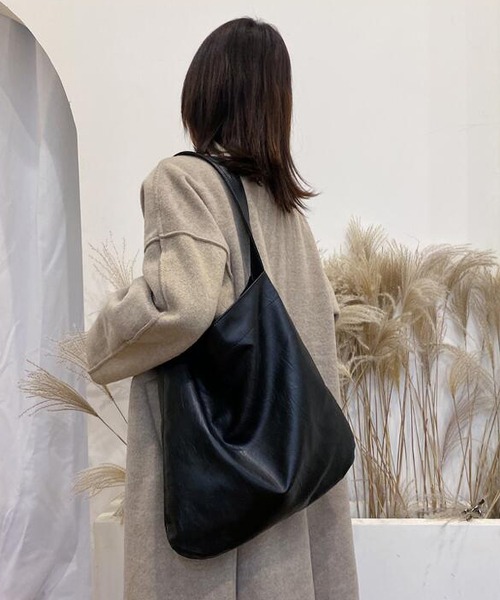 TABI PAL（タビパル）の「柔らかい　大容量　ショルダーバッグ（ショルダーバッグ・レディース・ブラック/グレー/ブラウン/ワインレッド・FREE）」の20枚目の写真