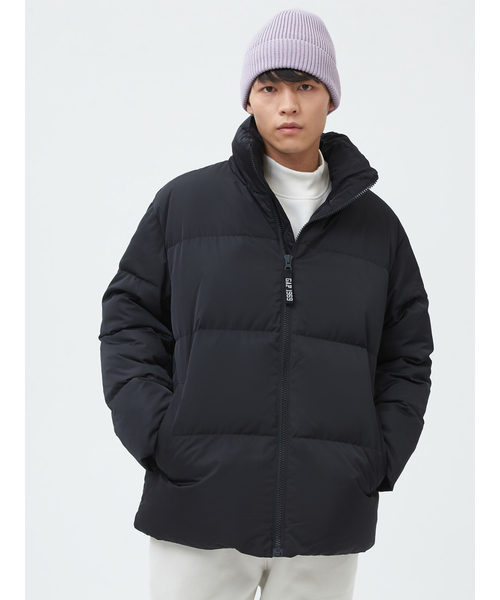 GAP フード付きダウンジャケット L 黒 GAP ブラック ダウンジャケット フード付き