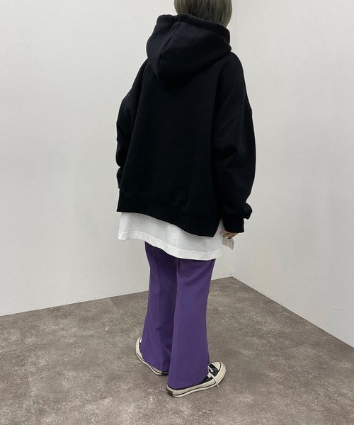 apres jour mignon(アプレジュールミニョン)の「ロゴフーディー 【ZOZOTOWN限定アイテム】【9PO】(パーカー・レディース・ブラック/アイボリー/オートミール/ダークブルー・X-LARGE/フリー)」の14枚目の写真