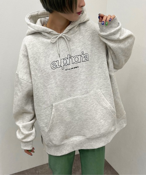 apres jour mignon(アプレジュールミニョン)の「ロゴフーディー 【ZOZOTOWN限定アイテム】【9PO】(パーカー・レディース・ブラック/アイボリー/オートミール/ダークブルー・X-LARGE/フリー)」の22枚目の写真