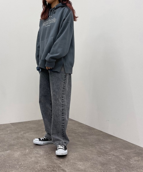 apres jour mignon(アプレジュールミニョン)の「ロゴフーディー 【ZOZOTOWN限定アイテム】【9PO】(パーカー・レディース・ブラック/アイボリー/オートミール/ダークブルー・X-LARGE/フリー)」の19枚目の写真