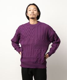 Freak S Store フリークスストア メンズ のニット セーター パープル 紫色系 ウォッシャブル加工 通販 Zozotown