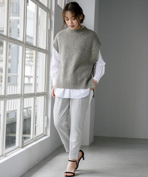 FEELING MADE（フィーリングメイド）の「FEELING MADE ウォームソフトスウェット スウェットパンツ（スウェットパンツ・レディース・ブラック/ブラウン/グレー・SMALL/MEDIUM/LARGE）」の4枚目の写真