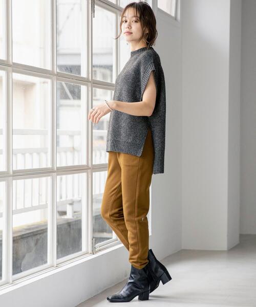 FEELING MADE（フィーリングメイド）の「FEELING MADE ウォームソフトスウェット スウェットパンツ（スウェットパンツ・レディース・ブラック/ブラウン/グレー・SMALL/MEDIUM/LARGE）」の6枚目の写真