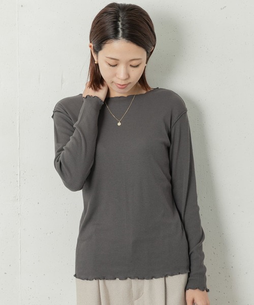URBAN RESEARCH Sonny Label(アーバンリサーチサニーレーベル)の「ULTRA THERMOクルーネックプルオーバー(Tシャツ/カットソー・レディース・オフホワイト/グレー/ブラック・FREE)」の1枚目の写真
