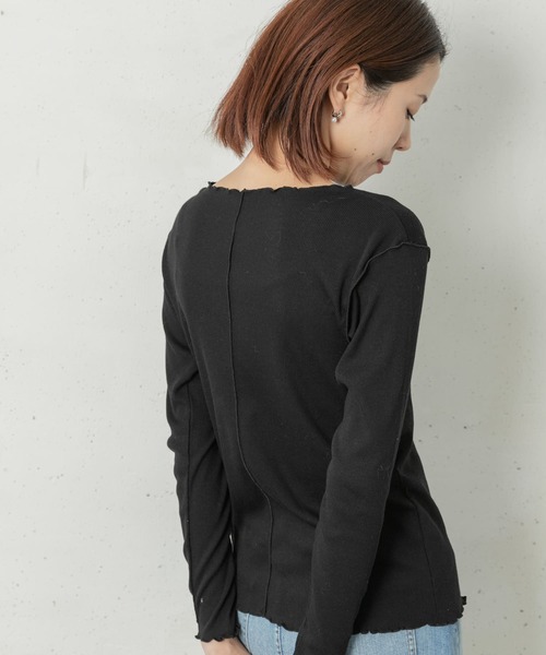 URBAN RESEARCH Sonny Label(アーバンリサーチサニーレーベル)の「ULTRA THERMOクルーネックプルオーバー(Tシャツ/カットソー・レディース・オフホワイト/グレー/ブラック・FREE)」の8枚目の写真