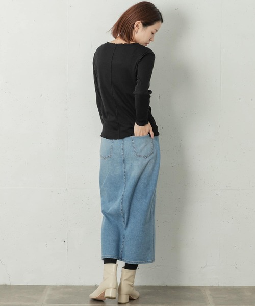 URBAN RESEARCH Sonny Label(アーバンリサーチサニーレーベル)の「ULTRA THERMOクルーネックプルオーバー(Tシャツ/カットソー・レディース・オフホワイト/グレー/ブラック・FREE)」の22枚目の写真