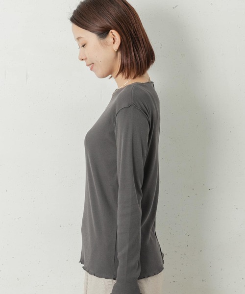 URBAN RESEARCH Sonny Label(アーバンリサーチサニーレーベル)の「ULTRA THERMOクルーネックプルオーバー(Tシャツ/カットソー・レディース・オフホワイト/グレー/ブラック・FREE)」の13枚目の写真