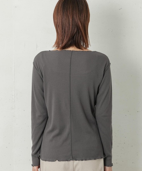 URBAN RESEARCH Sonny Label(アーバンリサーチサニーレーベル)の「ULTRA THERMOクルーネックプルオーバー(Tシャツ/カットソー・レディース・オフホワイト/グレー/ブラック・FREE)」の11枚目の写真