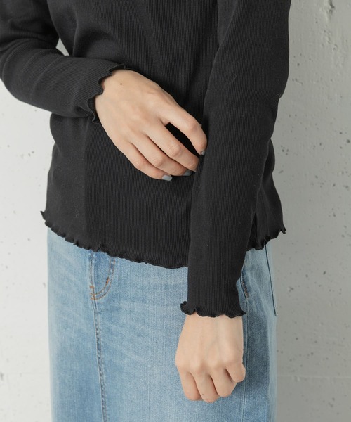 URBAN RESEARCH Sonny Label(アーバンリサーチサニーレーベル)の「ULTRA THERMOクルーネックプルオーバー(Tシャツ/カットソー・レディース・オフホワイト/グレー/ブラック・FREE)」の9枚目の写真