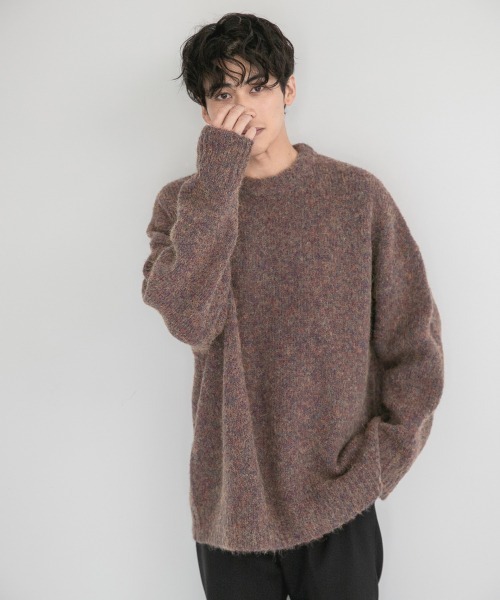 LOWRYS FARM(ローリーズファーム)の「アルパカコンボリュームクルーネック 238742(ニット/セーター・メンズ・パープル/ネイビー・MEDIUM/LARGE)」の12枚目の写真