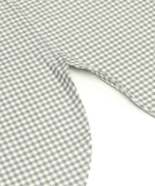 TOKYO SHIRTS(トウキョウシャツ)の「ラウンドテール 長袖カジュアルシャツ(販売停止中)(シャツ/ブラウス・レディース・ライトグレー/ネイビー/アイボリー/ダークオレンジ・LL/M/L)」の6枚目の写真