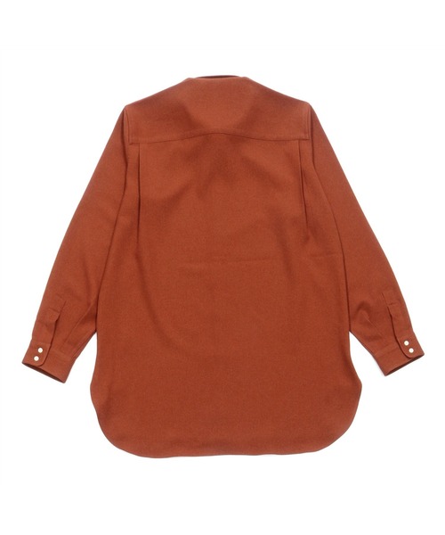 TOKYO SHIRTS(トウキョウシャツ)の「ラウンドテール 長袖カジュアルシャツ(販売停止中)(シャツ/ブラウス・レディース・ライトグレー/ネイビー/アイボリー/ダークオレンジ・LL/M/L)」の13枚目の写真