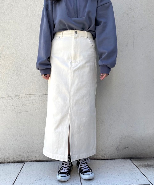 ＪＵＧＬＡＮＳ（ユグランス）の「☆ 着回し力抜群。スリット入りタイトロングスカート（スカート・レディース・ブラウン/グレー/アイボリー・FREE）」の6枚目の写真