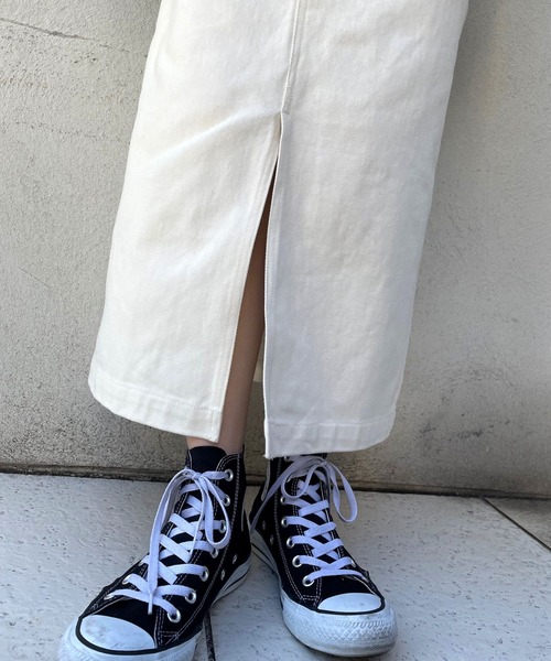 ＪＵＧＬＡＮＳ（ユグランス）の「☆ 着回し力抜群。スリット入りタイトロングスカート（スカート・レディース・ブラウン/グレー/アイボリー・FREE）」の11枚目の写真