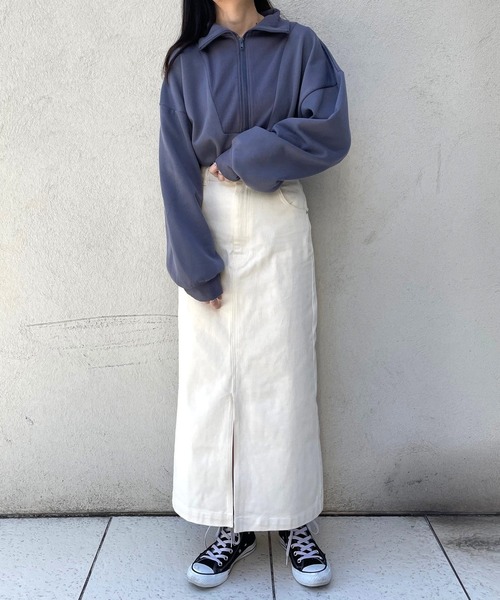 ＪＵＧＬＡＮＳ（ユグランス）の「☆ 着回し力抜群。スリット入りタイトロングスカート（スカート・レディース・ブラウン/グレー/アイボリー・FREE）」の16枚目の写真