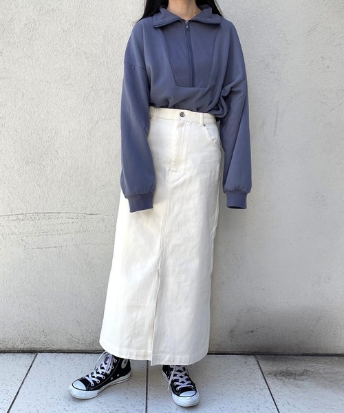 ＪＵＧＬＡＮＳ（ユグランス）の「☆ 着回し力抜群。スリット入りタイトロングスカート（スカート・レディース・ブラウン/グレー/アイボリー・FREE）」の17枚目の写真