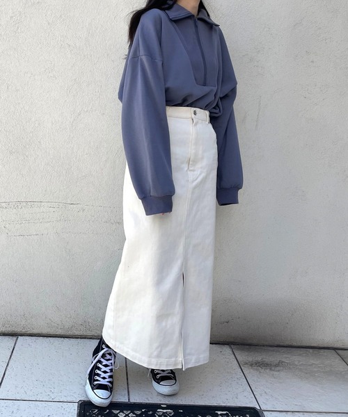 ＪＵＧＬＡＮＳ（ユグランス）の「☆ 着回し力抜群。スリット入りタイトロングスカート（スカート・レディース・ブラウン/グレー/アイボリー・FREE）」の18枚目の写真