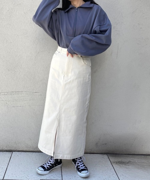 ＪＵＧＬＡＮＳ（ユグランス）の「☆ 着回し力抜群。スリット入りタイトロングスカート（スカート・レディース・ブラウン/グレー/アイボリー・FREE）」の19枚目の写真