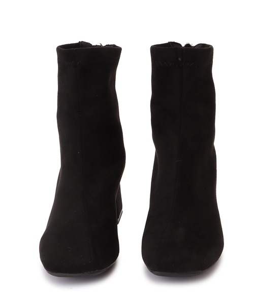 Lace Ladies（レースレディース）の「スクエアトゥ 太ヒールショートブーツ（ブーツ・レディース・ブラック/アイボリー/ベージュ/ブラック系2/ブラウン系2・22.5/23/23.5/24/24.5/25）」の7枚目の写真