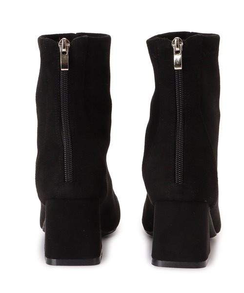 Lace Ladies（レースレディース）の「スクエアトゥ 太ヒールショートブーツ（ブーツ・レディース・ブラック/アイボリー/ベージュ/ブラック系2/ブラウン系2・22.5/23/23.5/24/24.5/25）」の8枚目の写真