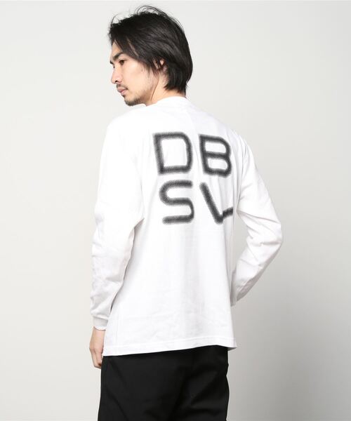 DOUBLE STEAL(ダブルスティール)の「Slowly DBSL 長袖Tシャツ(Tシャツ/カットソー・メンズ・ホワイト/ブラック・MEDIUM/LARGE/X-LARGE)」の5枚目の写真