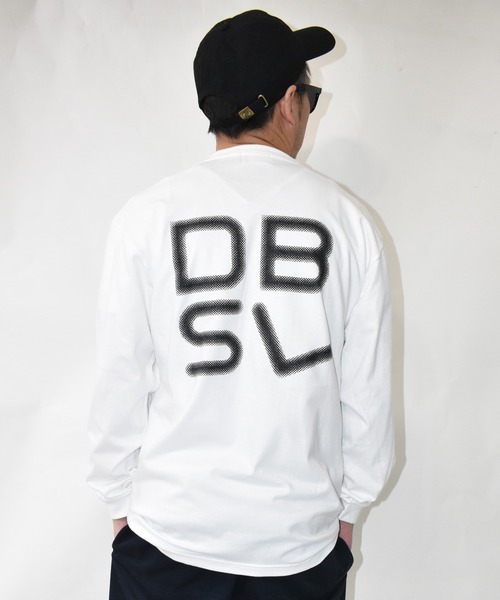 DOUBLE STEAL(ダブルスティール)の「Slowly DBSL 長袖Tシャツ(Tシャツ/カットソー・メンズ・ホワイト/ブラック・MEDIUM/LARGE/X-LARGE)」の1枚目の写真