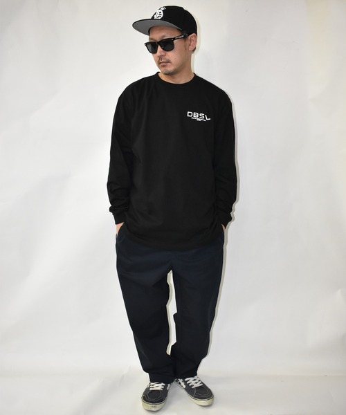 DOUBLE STEAL(ダブルスティール)の「Slowly DBSL 長袖Tシャツ(Tシャツ/カットソー・メンズ・ホワイト/ブラック・MEDIUM/LARGE/X-LARGE)」の14枚目の写真