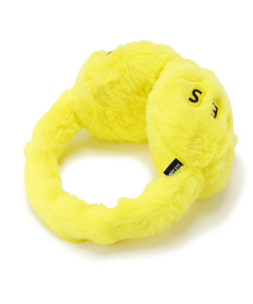 PEARLY GATES 蛍光イエロー ミトン、イヤーマフ PEARLY GATES】フェイクファー イヤーマフ＜FAKE FUR SERIES＞ (LADIES)