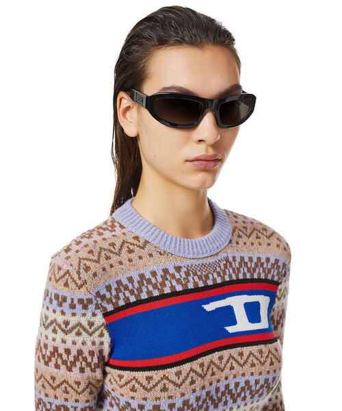 DIESEL（ディーゼル）の「レディース ニット セーター トップス ショート丈（ニット/セーター・レディース・ホワイト系その他/ブルー系その他・MEDIUM/SMALL/X-LARGE/LARGE）」の8枚目の写真