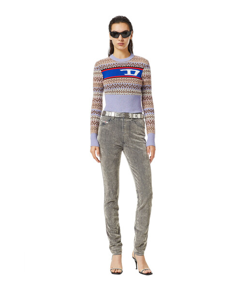 DIESEL（ディーゼル）の「レディース ニット セーター トップス ショート丈（ニット/セーター・レディース・ホワイト系その他/ブルー系その他・MEDIUM/SMALL/X-LARGE/LARGE）」の9枚目の写真