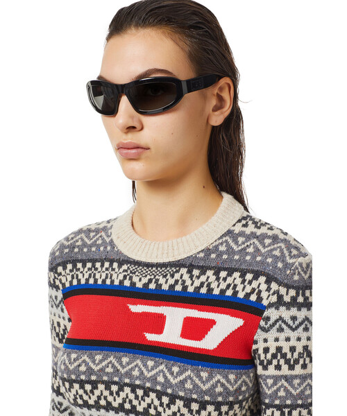 DIESEL（ディーゼル）の「レディース ニット セーター トップス ショート丈（ニット/セーター・レディース・ホワイト系その他/ブルー系その他・MEDIUM/SMALL/X-LARGE/LARGE）」の11枚目の写真