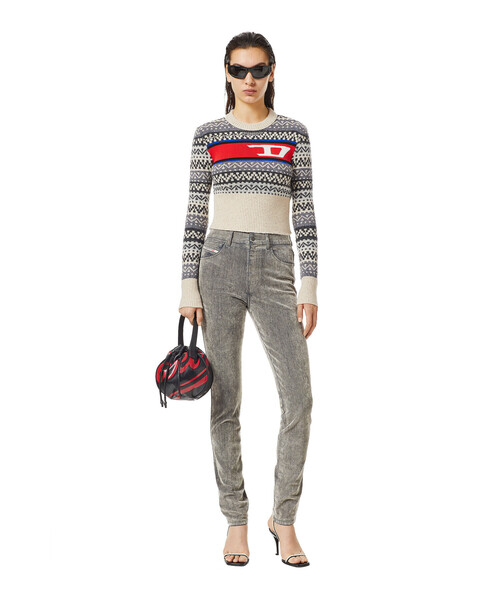 DIESEL（ディーゼル）の「レディース ニット セーター トップス ショート丈（ニット/セーター・レディース・ホワイト系その他/ブルー系その他・MEDIUM/SMALL/X-LARGE/LARGE）」の12枚目の写真