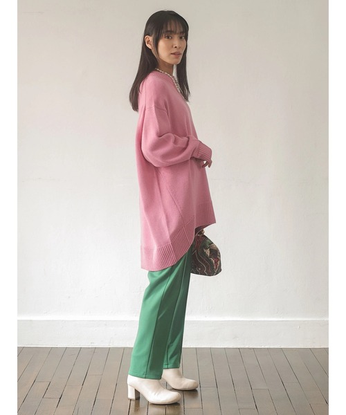 Green　Parks（グリーンパークス）の「あったか らくらくスレンダーパンツ＊（その他パンツ・レディース・ブラック/イエロー/グリーン/クリーム/ダークブルー・FREE）」の8枚目の写真