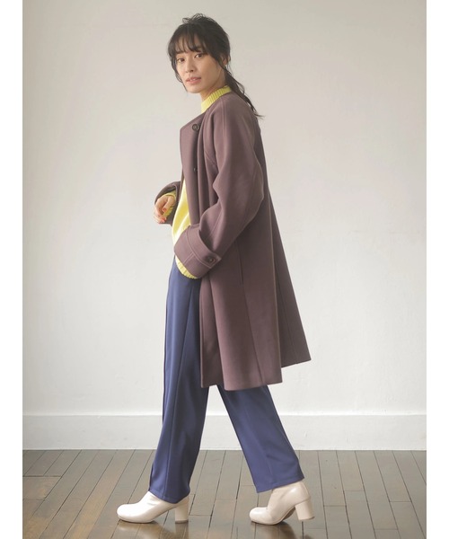 Green　Parks（グリーンパークス）の「あったか らくらくスレンダーパンツ＊（その他パンツ・レディース・ブラック/イエロー/グリーン/クリーム/ダークブルー・FREE）」の9枚目の写真