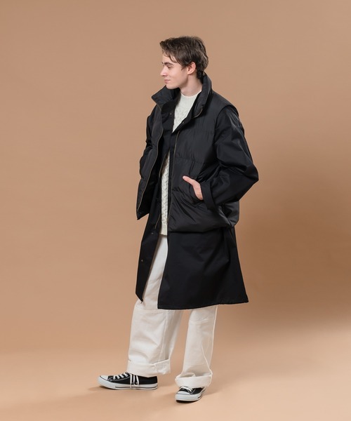 MUHET（ミュエータ）の「切り替えタックワイドパンツ（チノパンツ・レディース・ブラック/ダークブラウン/オフホワイト/ライトグリーン・SMALL/MEDIUM/X-LARGE）」の9枚目の写真