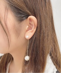 【apres jour×ARIAZ】パールラインピアス