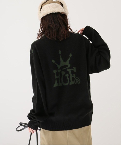 HUF(ハフ)の「【HUF / ハフ】CROWN SWEATER(ニット/セーター・レディース・グリーン・FREE)」の4枚目の写真