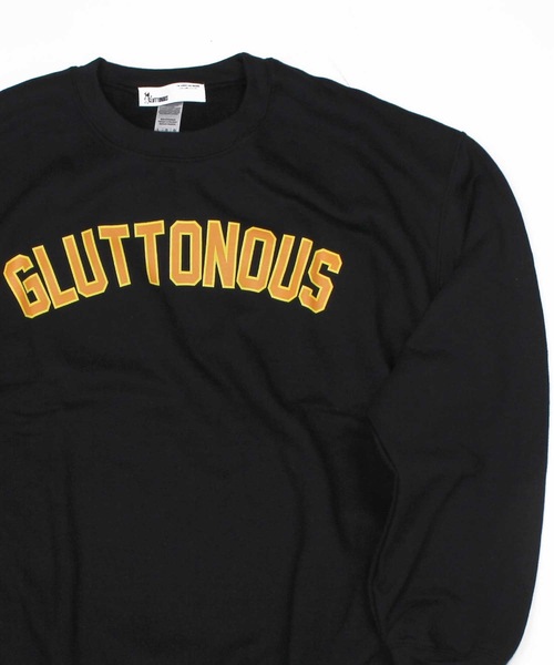 GLUTTONOUS(グルトン)の「【GLUTTONOUS/グルトン】ビックシルエット カレッジロゴトレーナー(スウェット・メンズ・ブラック/ホワイト/杢グレー・XL/L/M)」の5枚目の写真