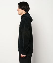 GIORGIO ARMANI イタリア製 アシメ ポンチョ ベロアパーカー 黒 GIORGIO ARMANI イタリア製 アシメ ポンチョ ベロアパーカー 黒