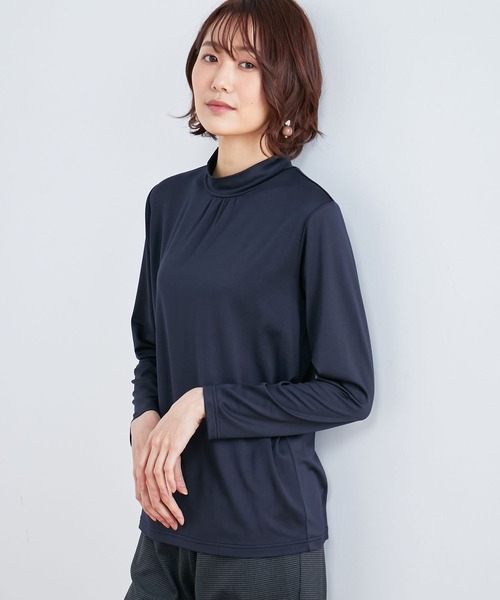 DECOY SINCE 1981(デコイシンスイチキュウハチイチ)の「裏起毛ハイネックプルオーバー(Tシャツ/カットソー・レディース・ピンク/ライトグリーン/ベージュ/ネイビー・L/M/LL)」の3枚目の写真