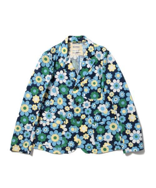 BEAMS BOY（ビームスボーイ）の「BEAMS BOY / フラワー 3ボタン ジャケット（テーラードジャケット・レディース・ホワイト/ネイビー・ONE SIZE）」の10枚目の写真