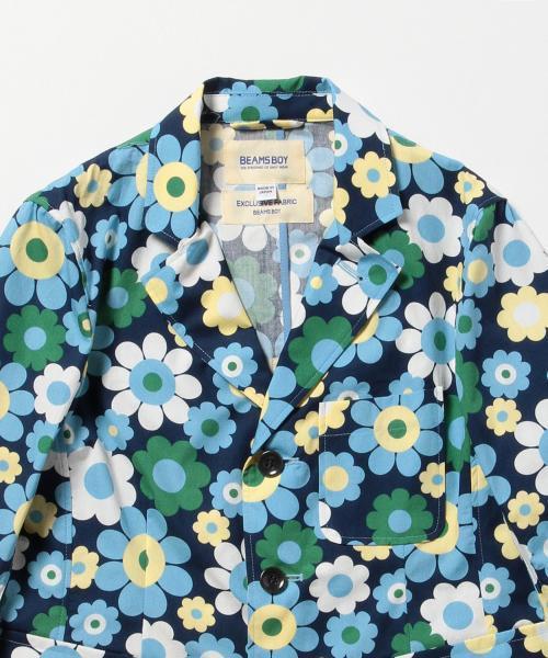 BEAMS BOY（ビームスボーイ）の「BEAMS BOY / フラワー 3ボタン ジャケット（テーラードジャケット・レディース・ホワイト/ネイビー・ONE SIZE）」の8枚目の写真